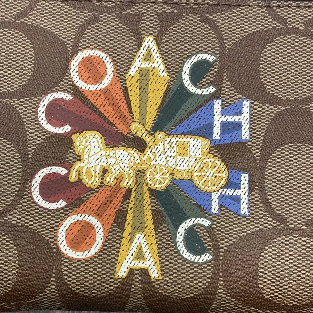 Coach signature coated